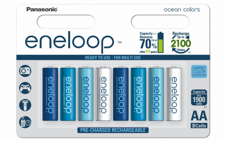 Panasonic представила новую лимитированную серию аккумуляторов eneloop ocean colors