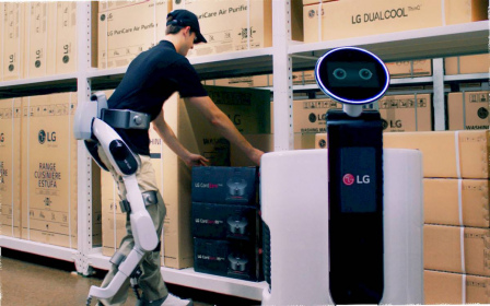 Носимый smart-робот LG CLOi SuitBot открывает новую эру производства роботов с искусственным интеллектом