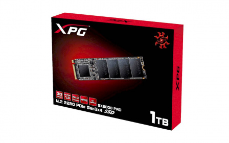 ADATA представляет SSD XPG SX6000 Pro с интерфейсом PCIe Gen3x4 M.2 2280